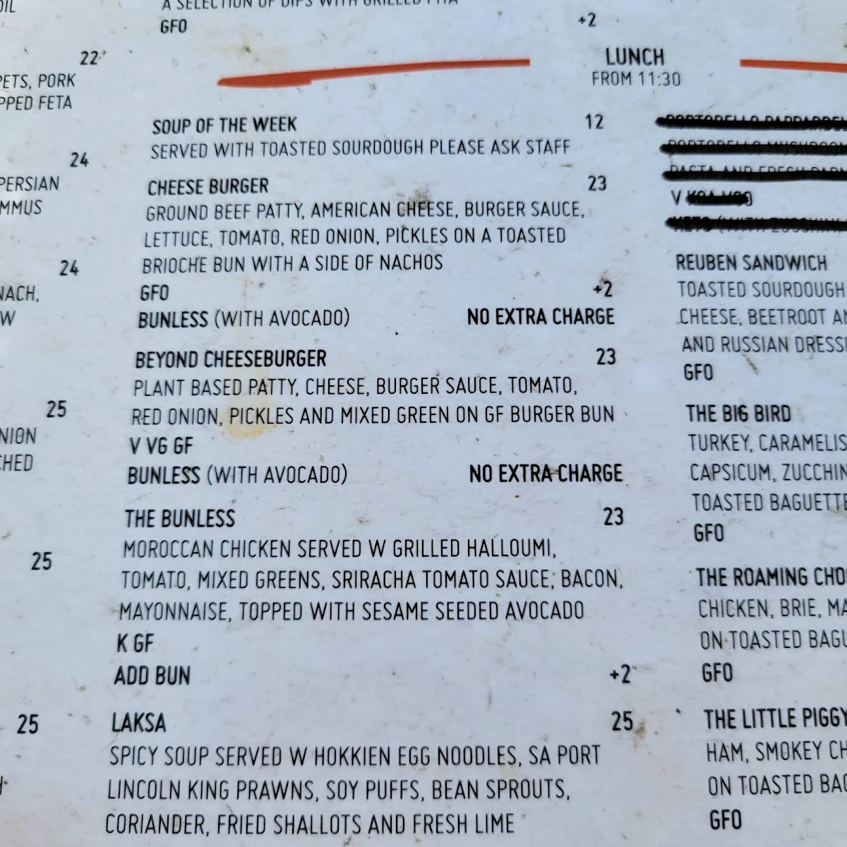Menu, motherduck