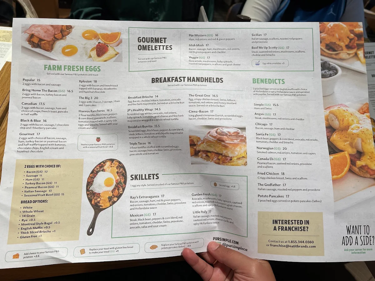Menu, Pür & Simple