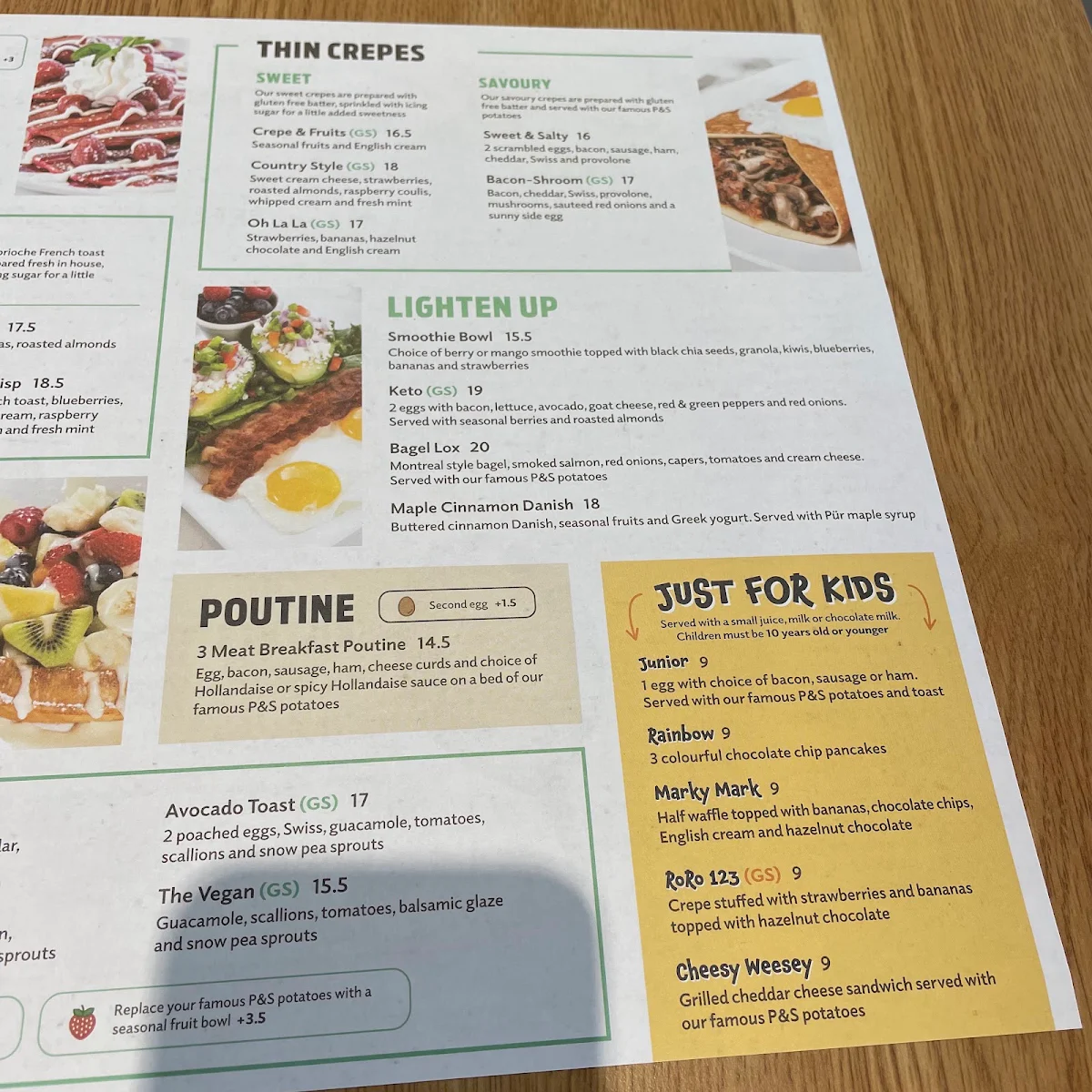 Menu, Pür & Simple