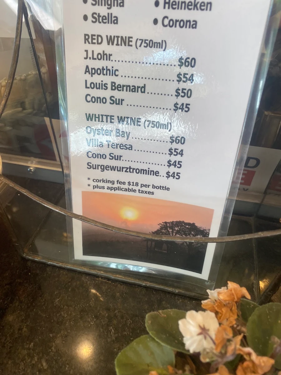 Menu, Thai-Isaan Cuisine and Café