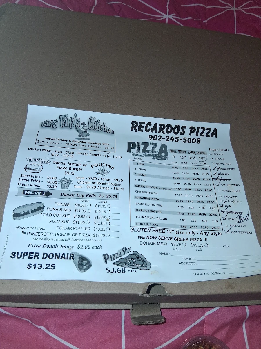 Menu photo 1