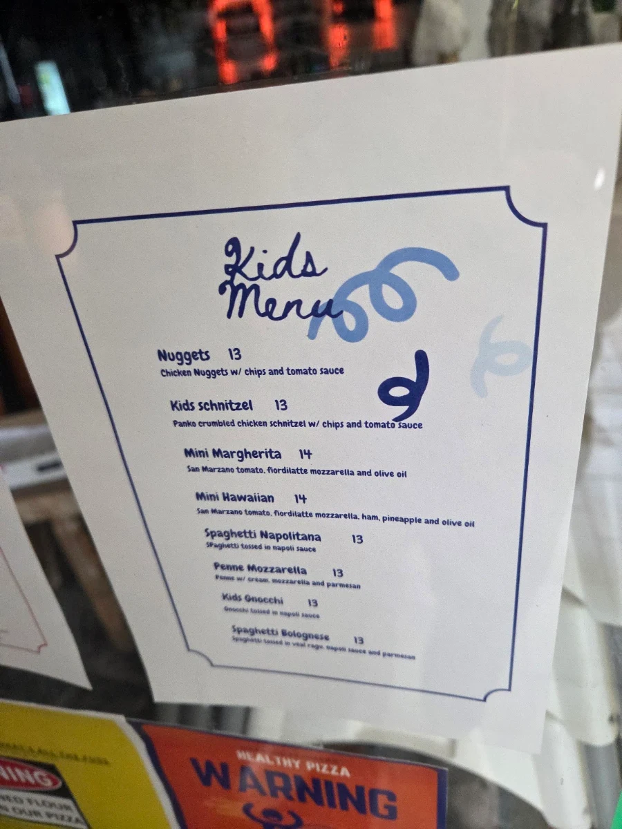 Menu, Pane e Vino Trattoria