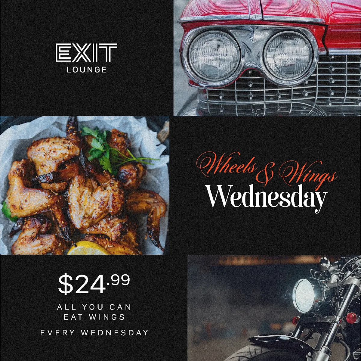 Menu, EXIT Lounge