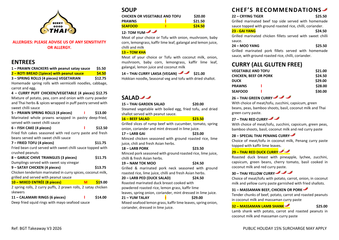 Menu photo 1