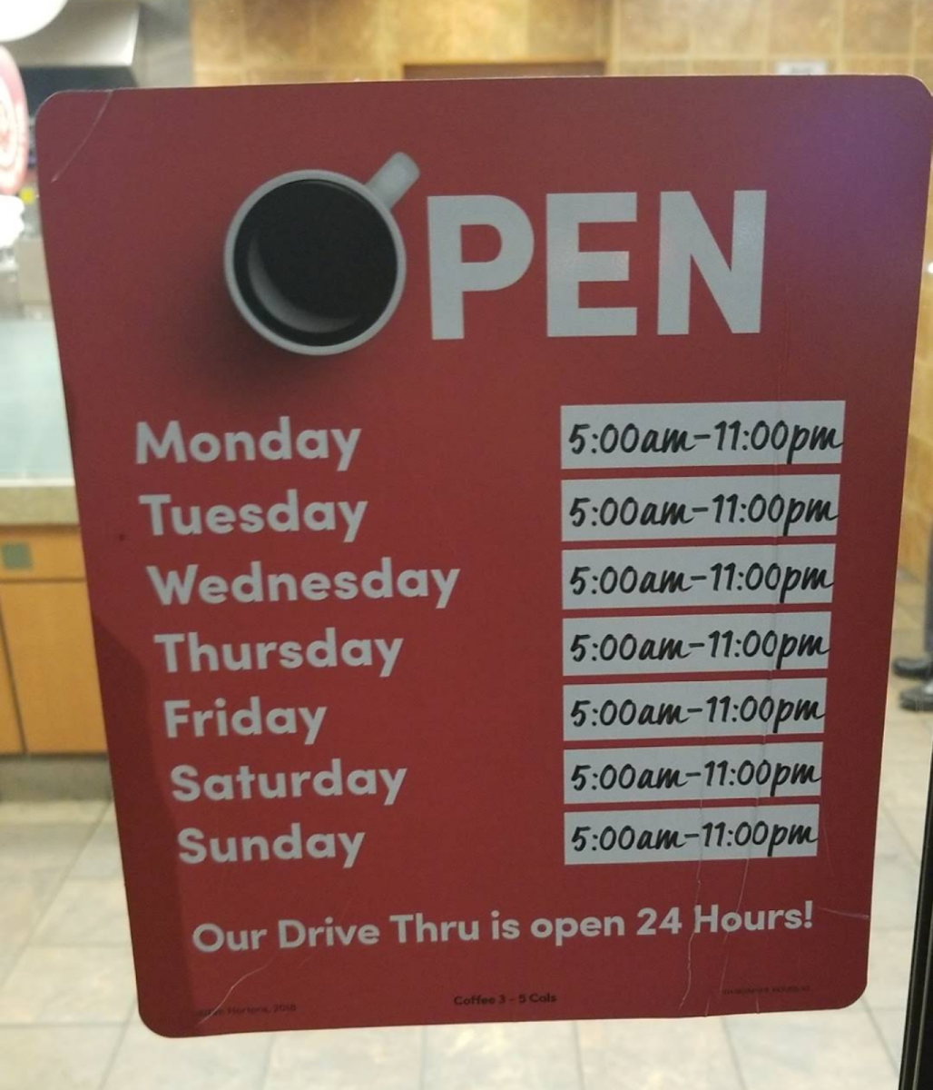 Menu, Tim Hortons