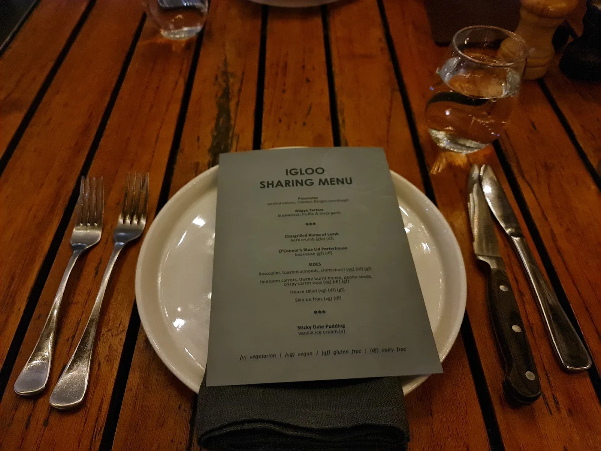 Menu, Station Hotel