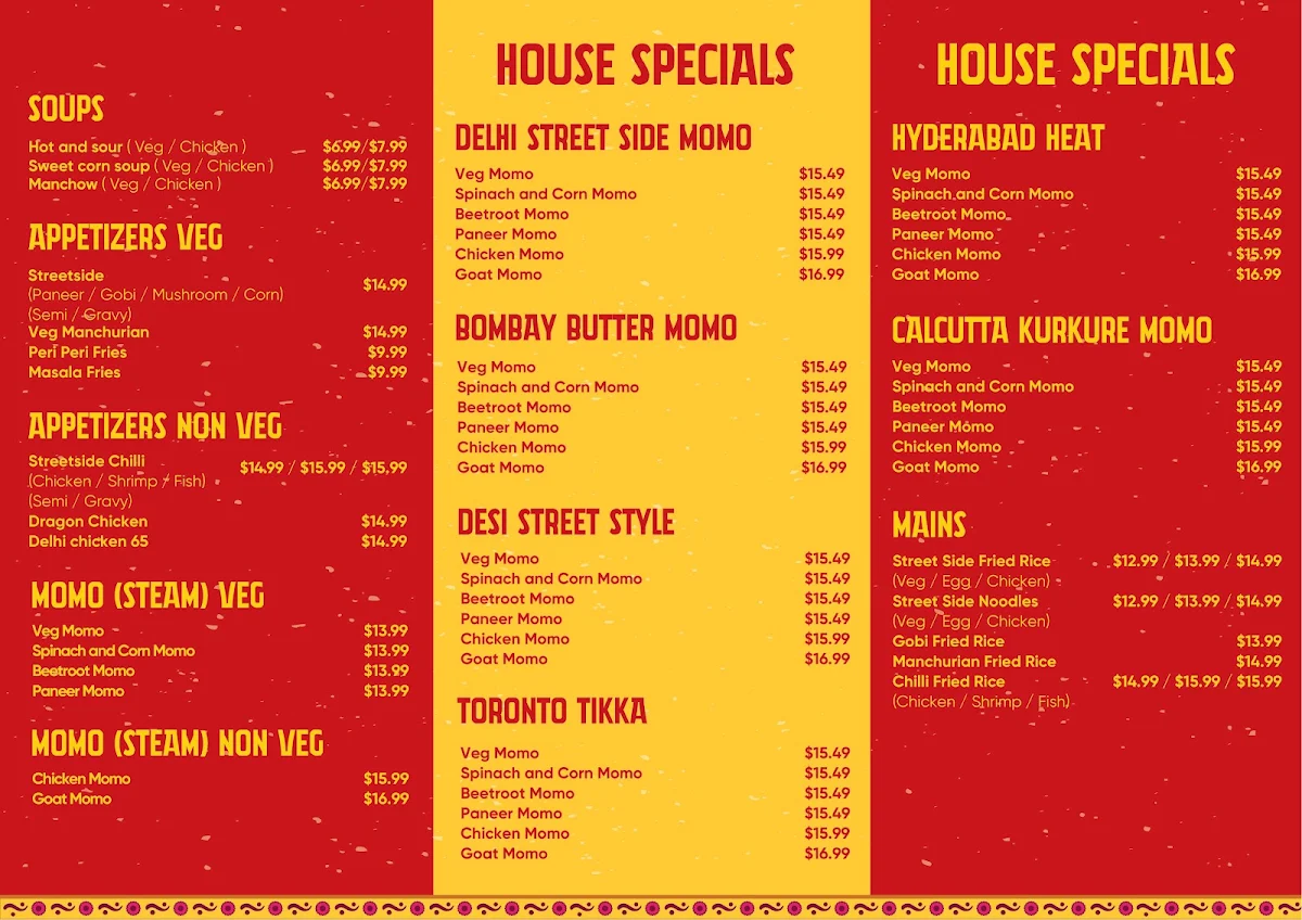 Menu, Momo & Co