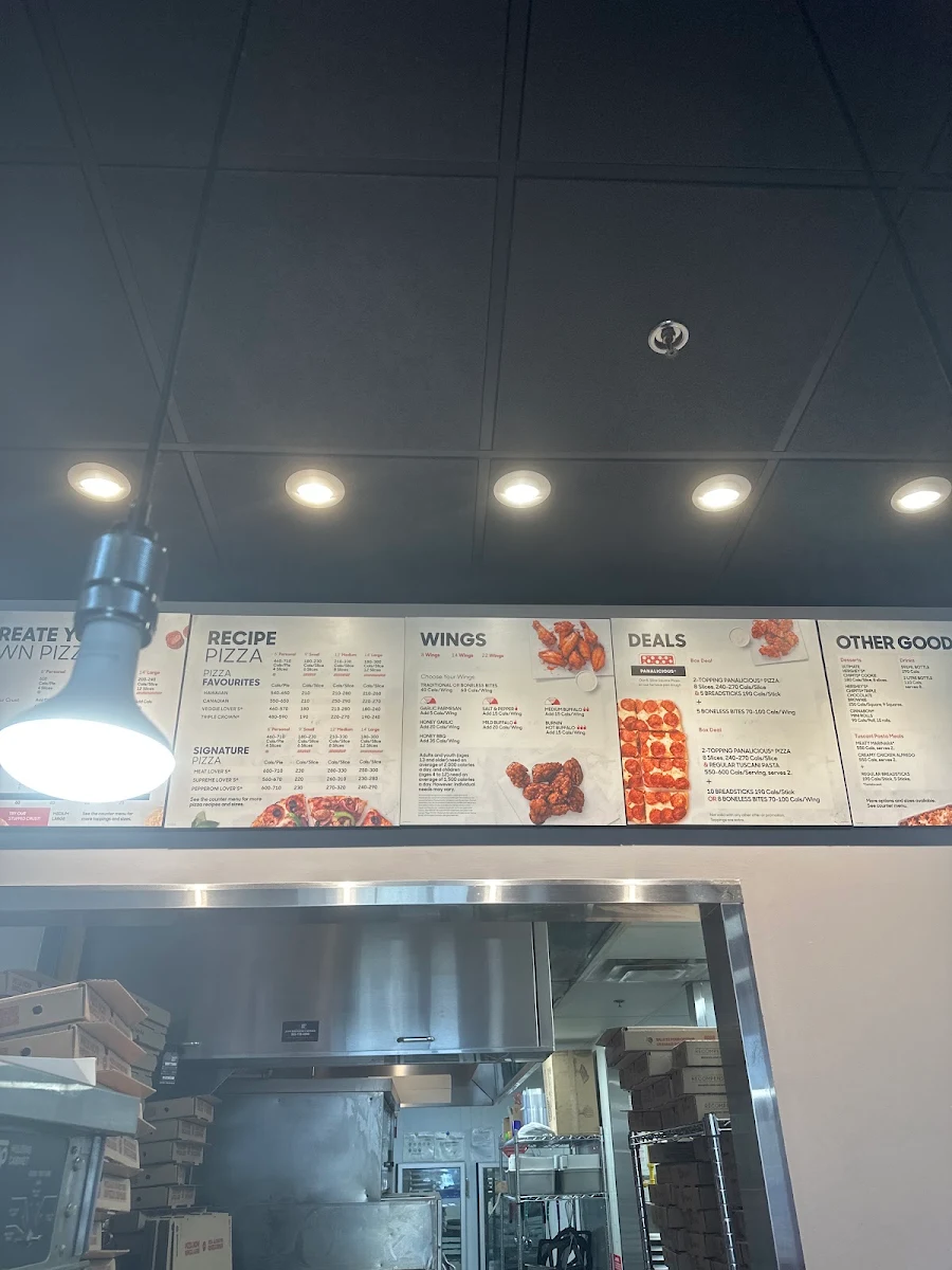 Menu, Pizza Hut
