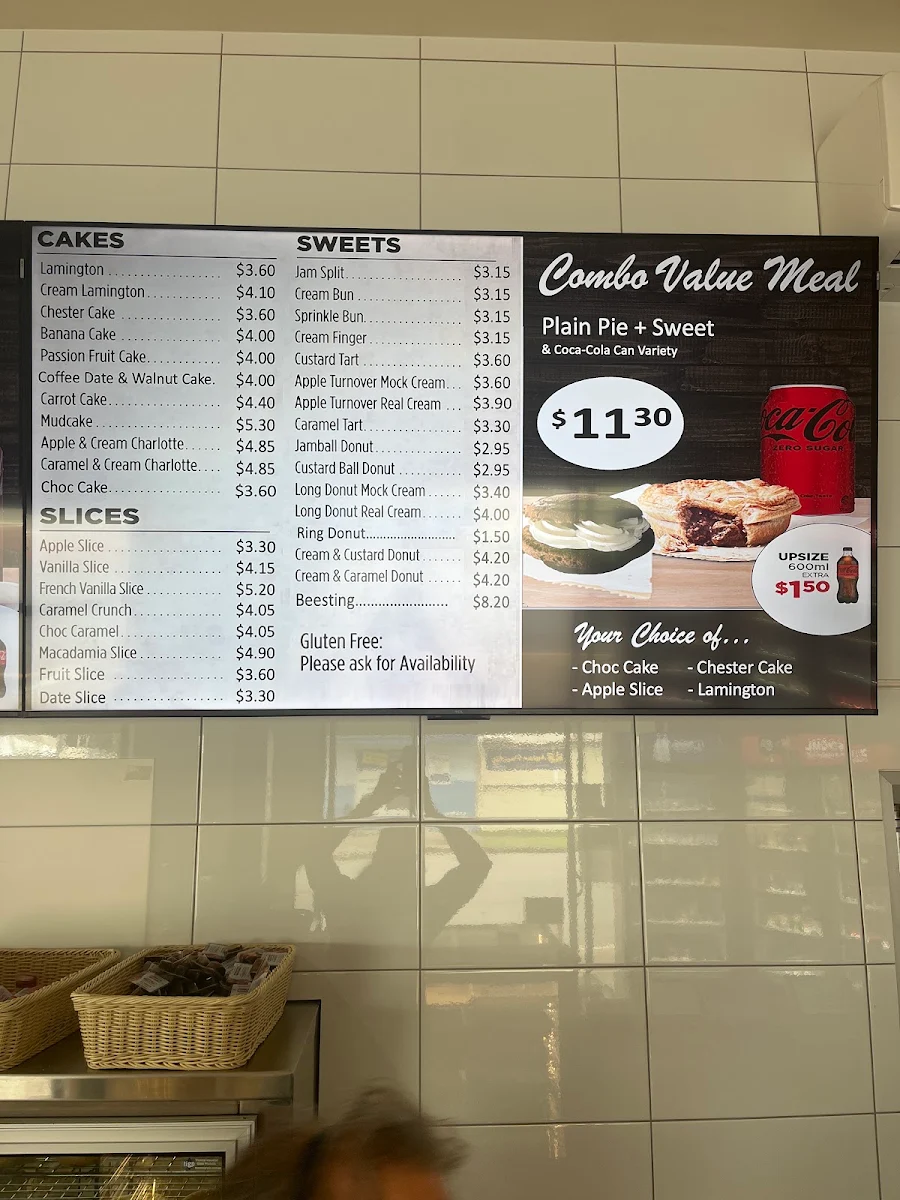 Menu, Gail Sauers Bakery Cafe Maryborough