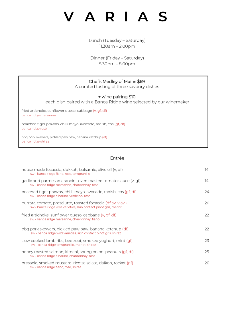 Menu photo 1