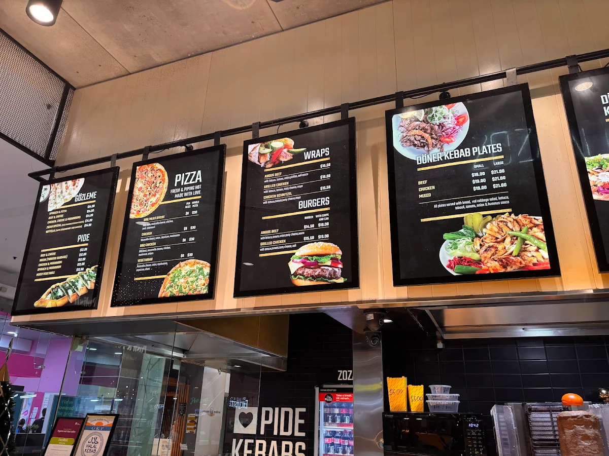 Menu, Zozan Kebabs Liverpool