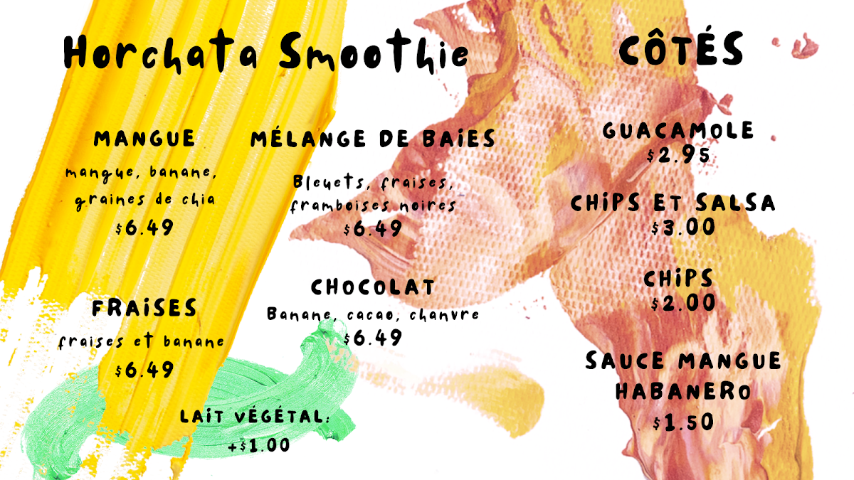 Menu, La Vida Buena