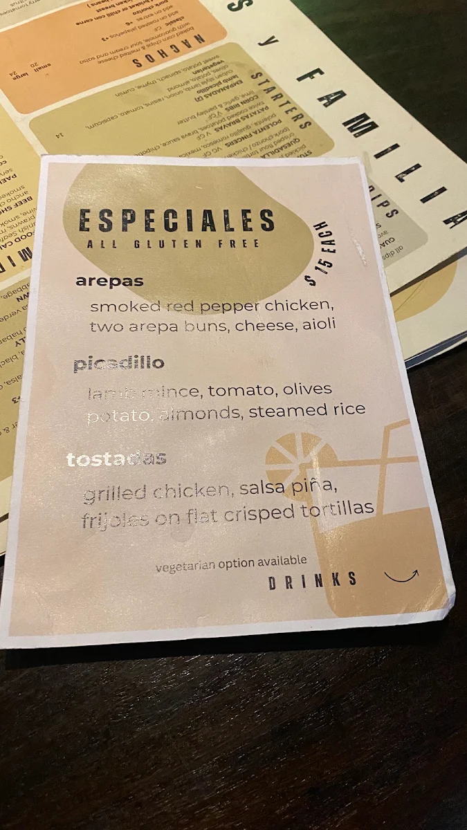 Menu, Amigos y Familia Hardware Lane