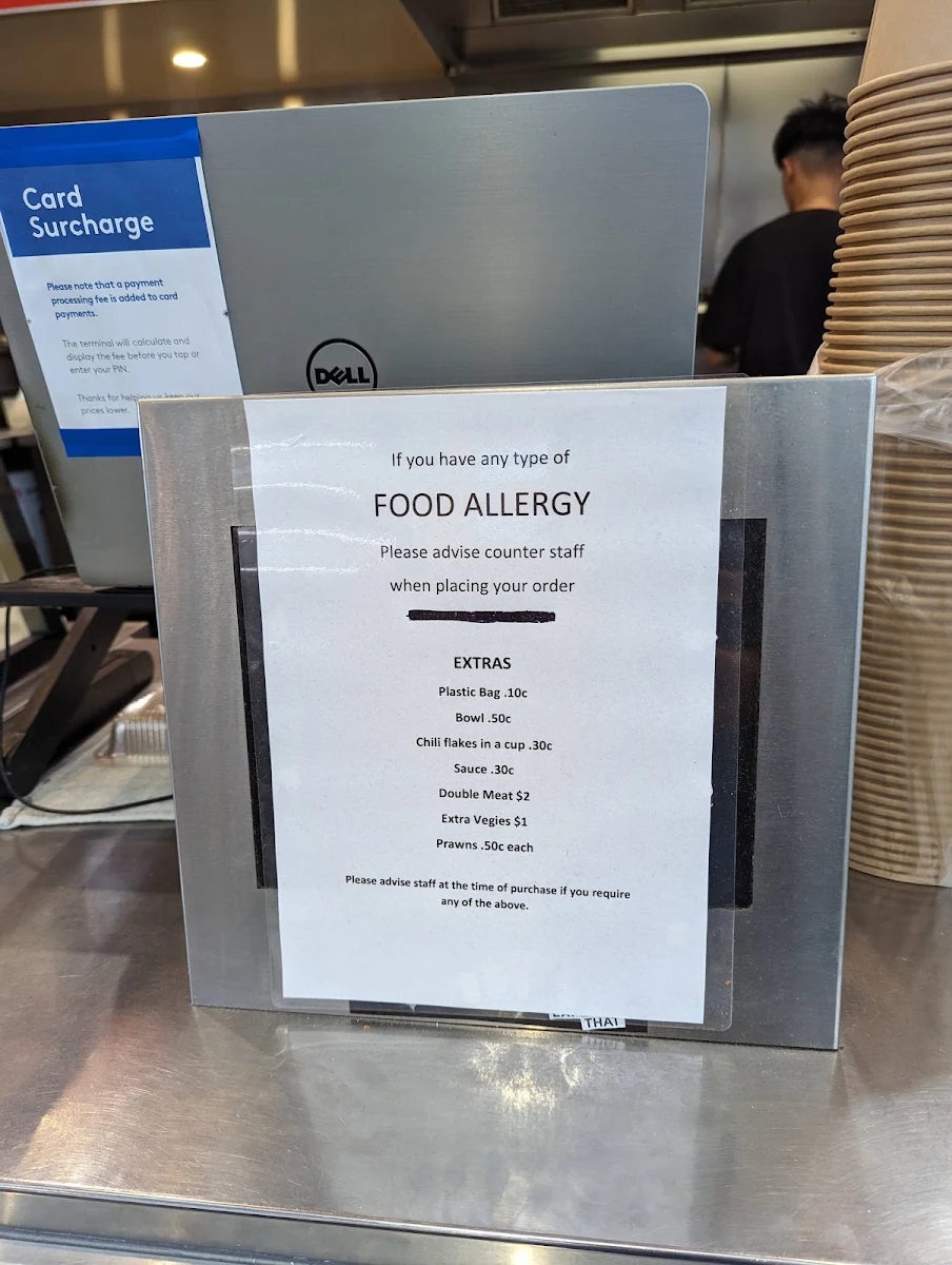 Menu, mad asian
