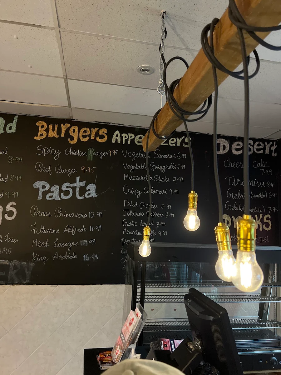 Menu, Pizzeria King