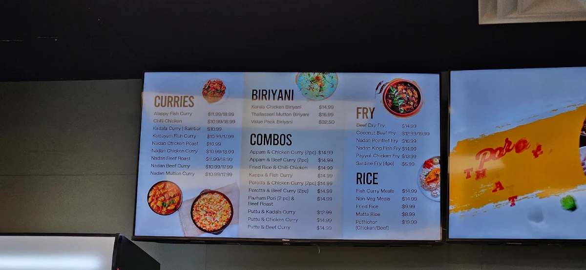 Menu, Kerala Swad - Indian Cuisine