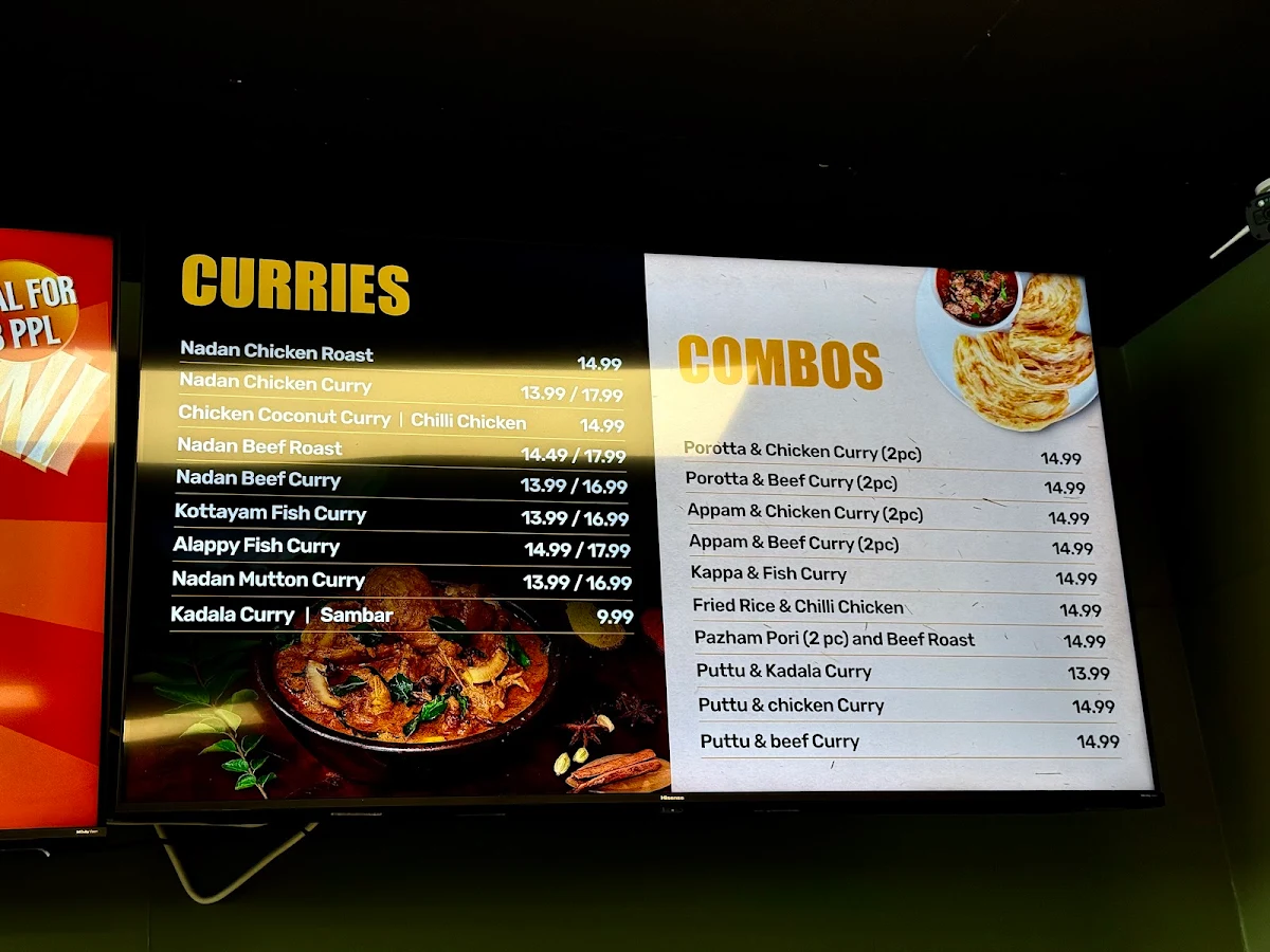 Menu, Kerala Swad - Indian Cuisine
