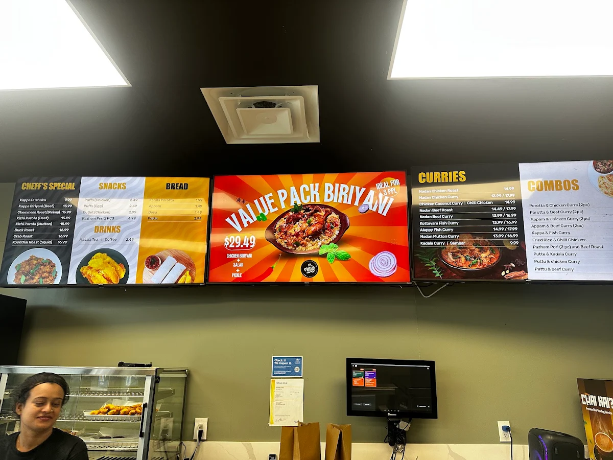 Menu, Kerala Swad - Indian Cuisine