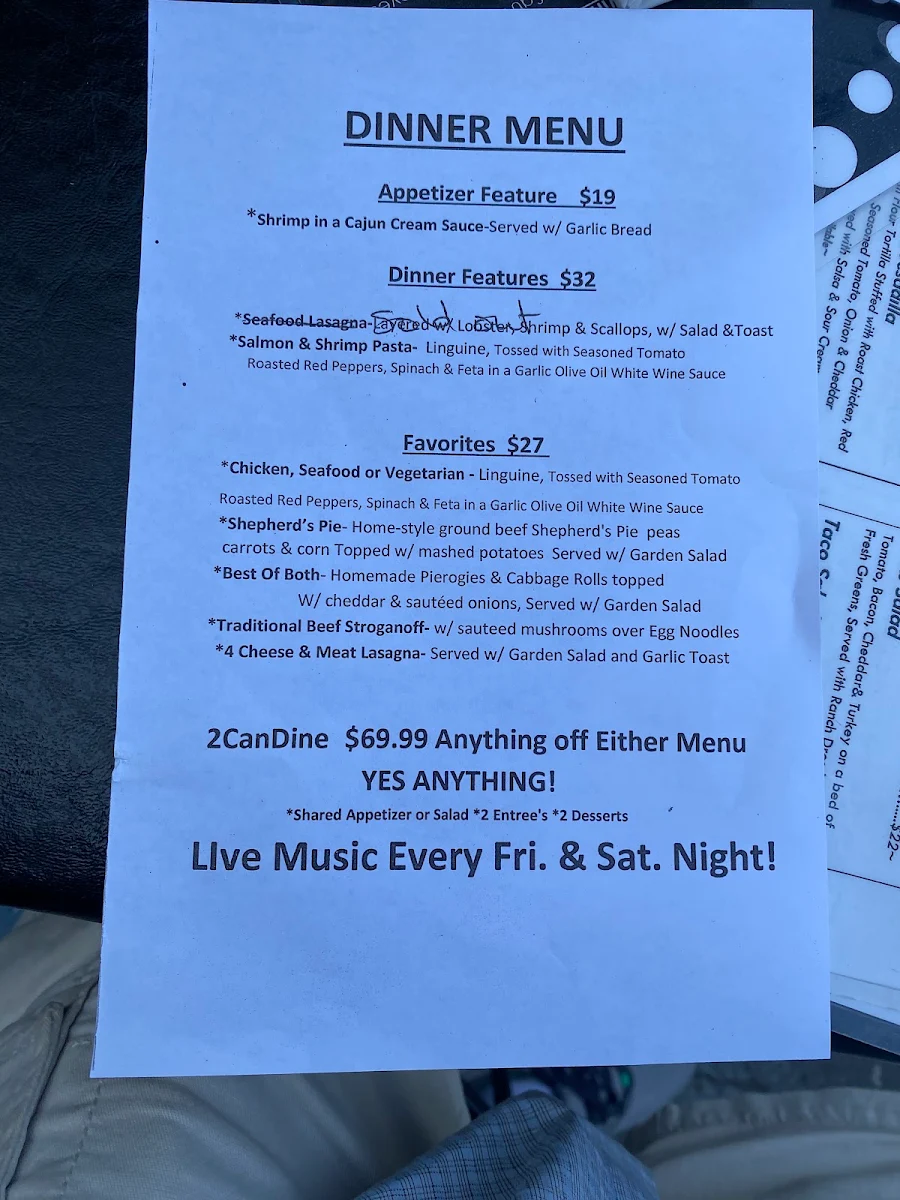 Menu, 2 Rivers Smokehouse