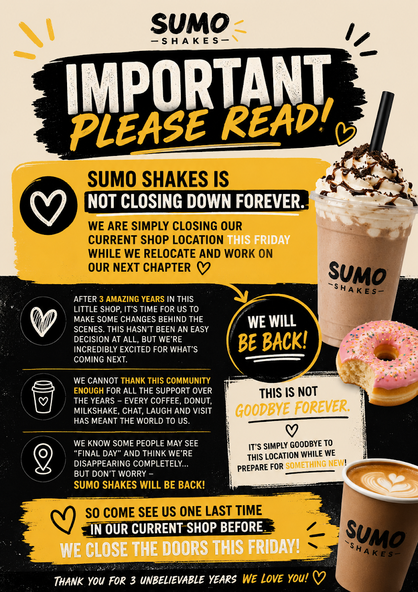 Menu, Sumo Shakes