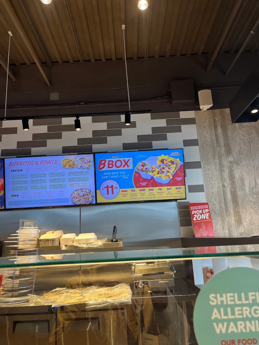 Menu, barBURRITO