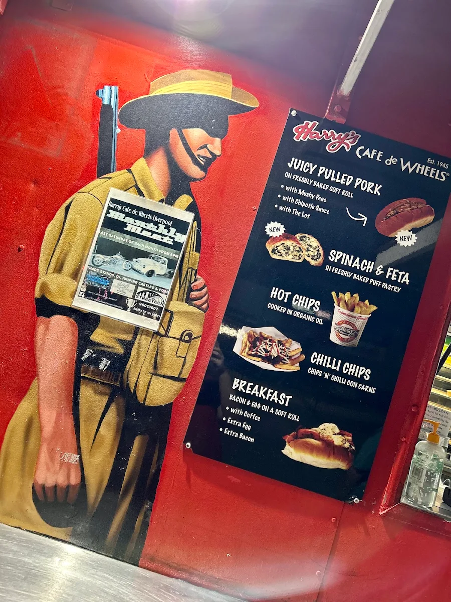 Menu, Harry's Café de Wheels - Liverpool