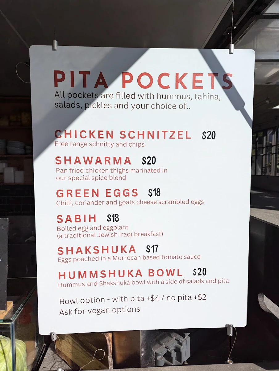 Menu, Little Byronian