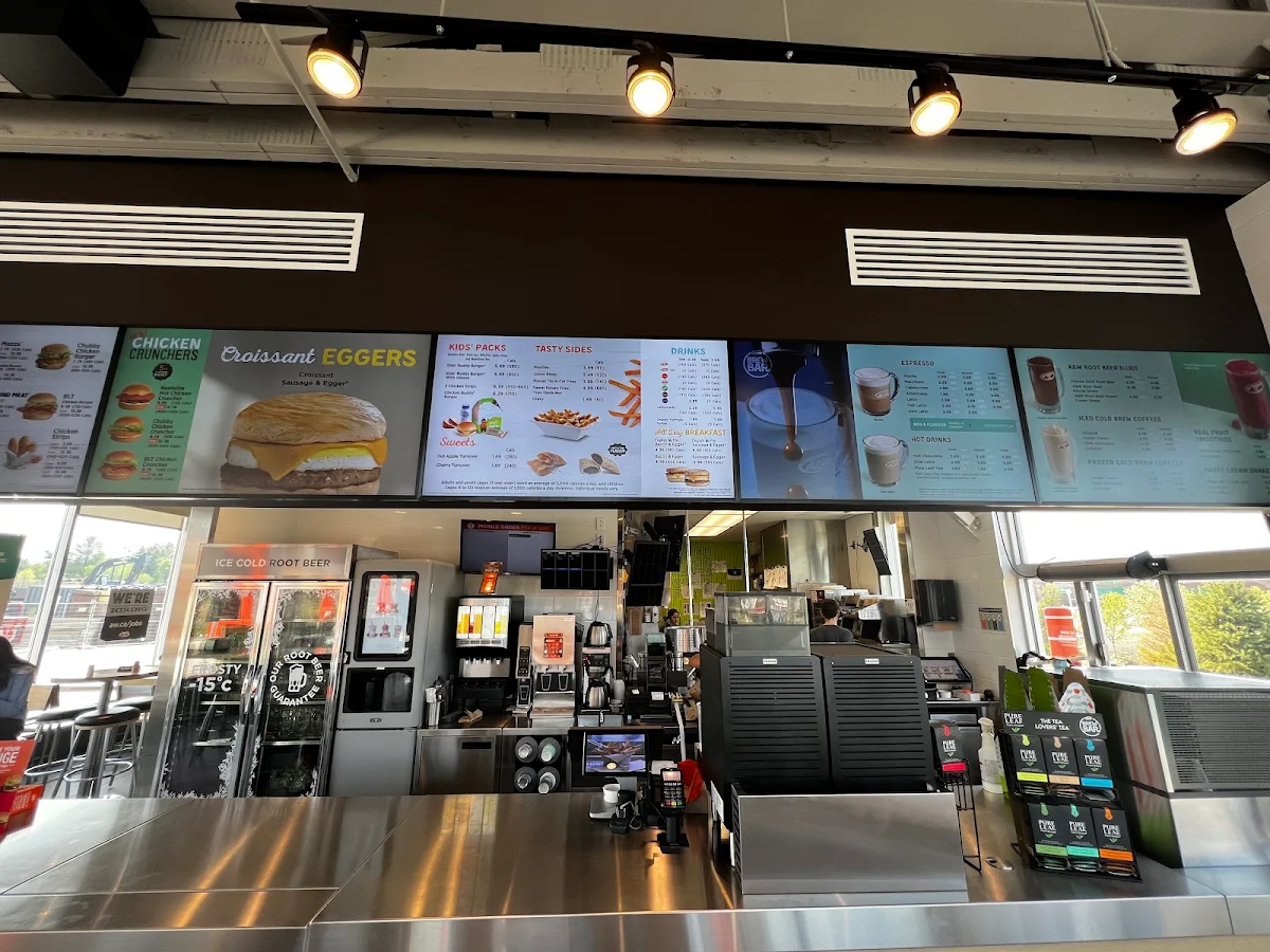 Menu, A&W Canada