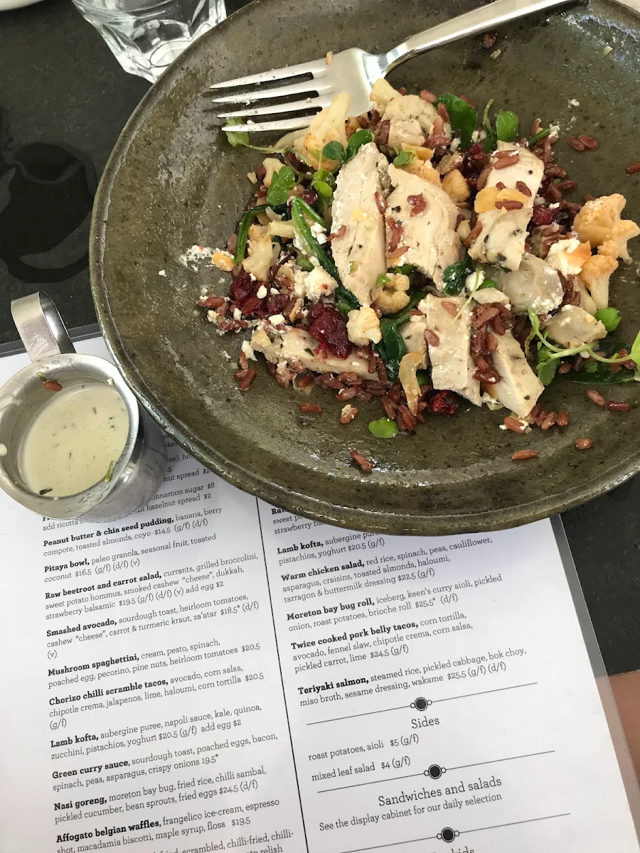 Menu, Corner Store Cafe
