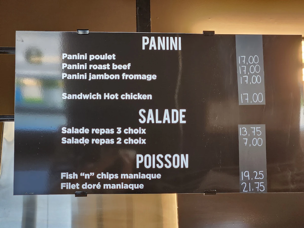 Menu, Restaurant Marchand