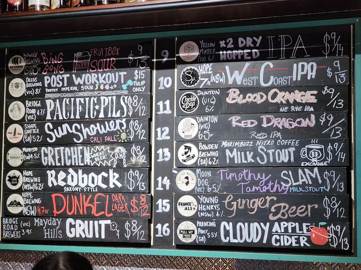 Menu, NOLA Adelaide