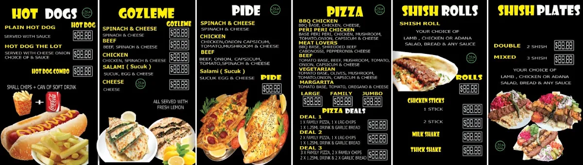 Menu, Oi Oi Kebab