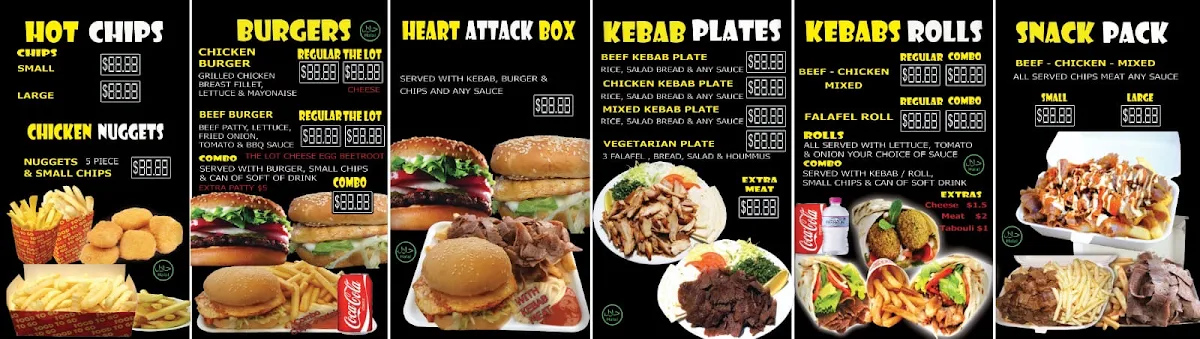 Menu, Oi Oi Kebab