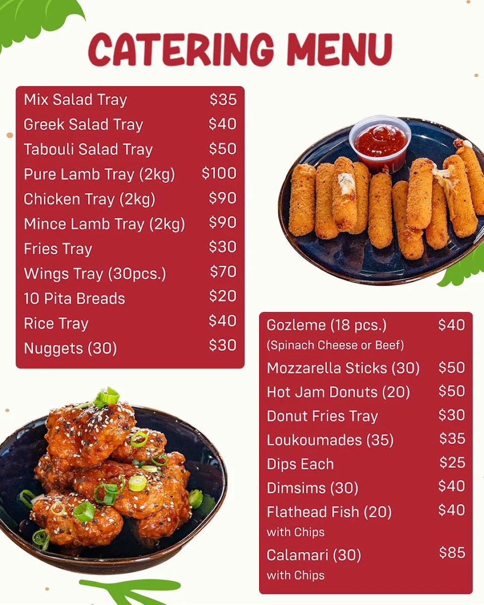 Menu, ILLEST KEBABS
