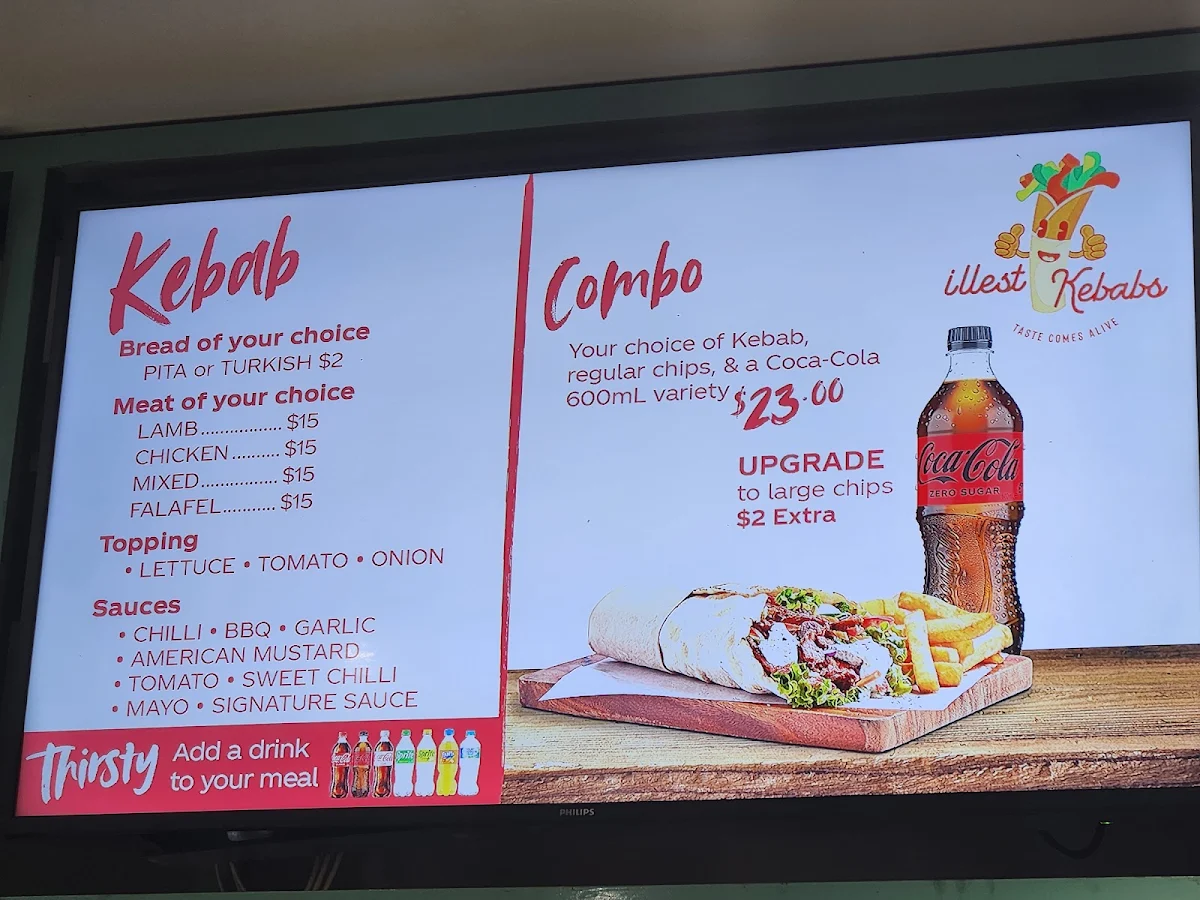 Menu, ILLEST KEBABS