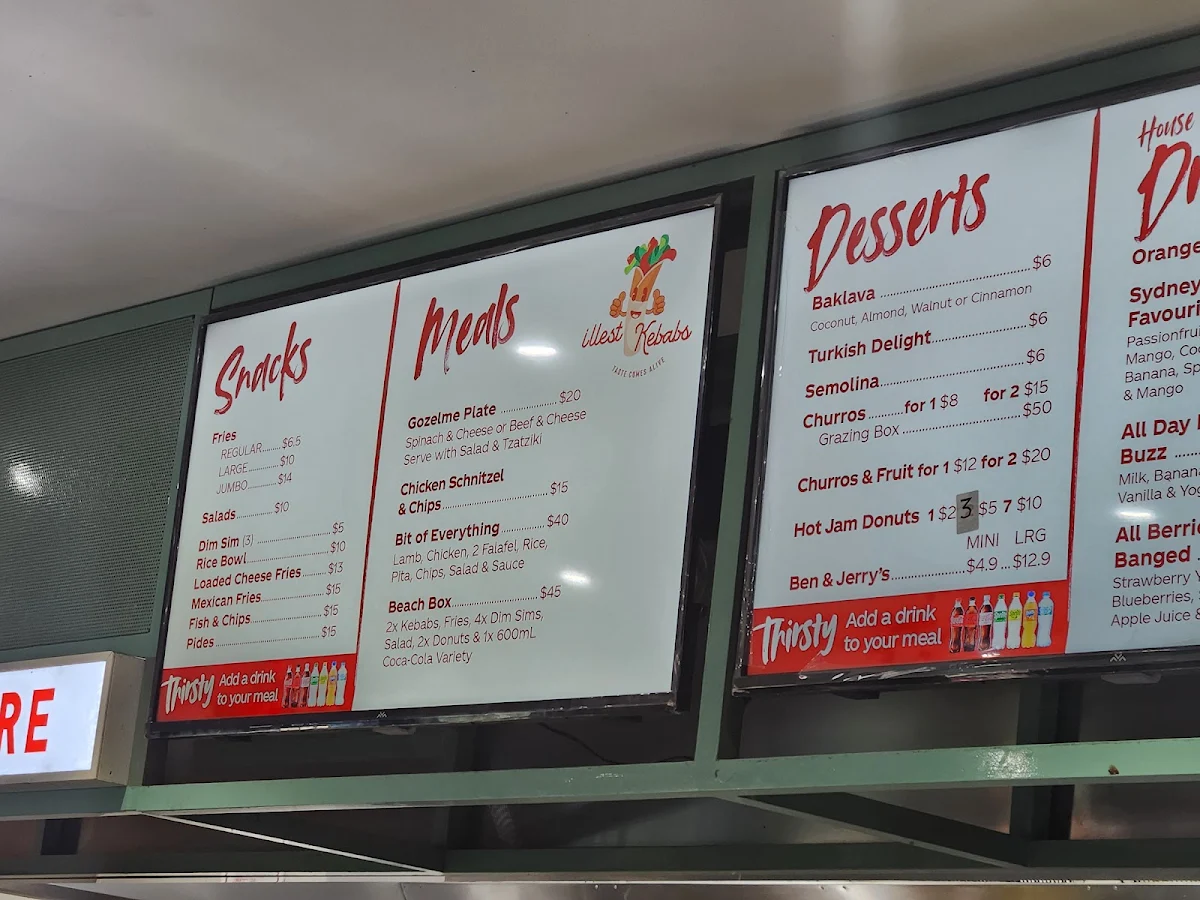 Menu, ILLEST KEBABS