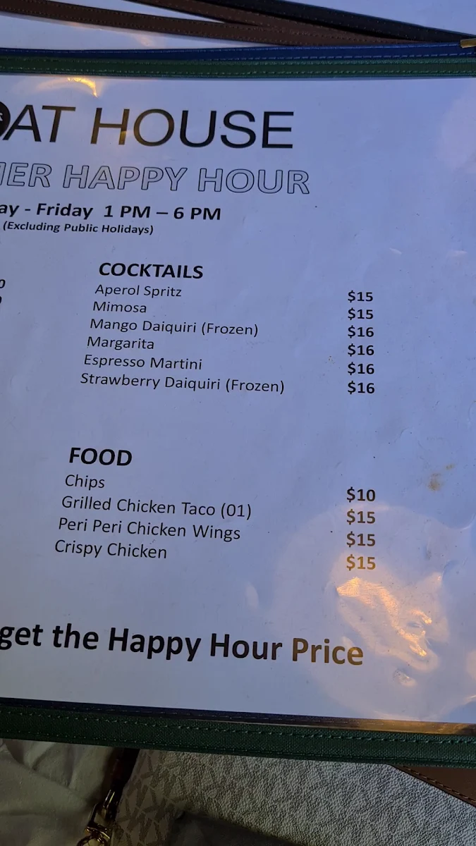 Menu, Goat House