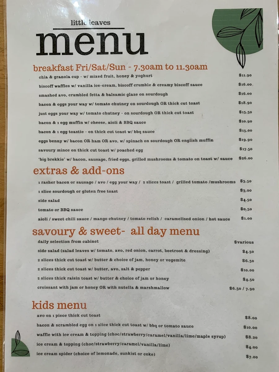 Menu photo 1
