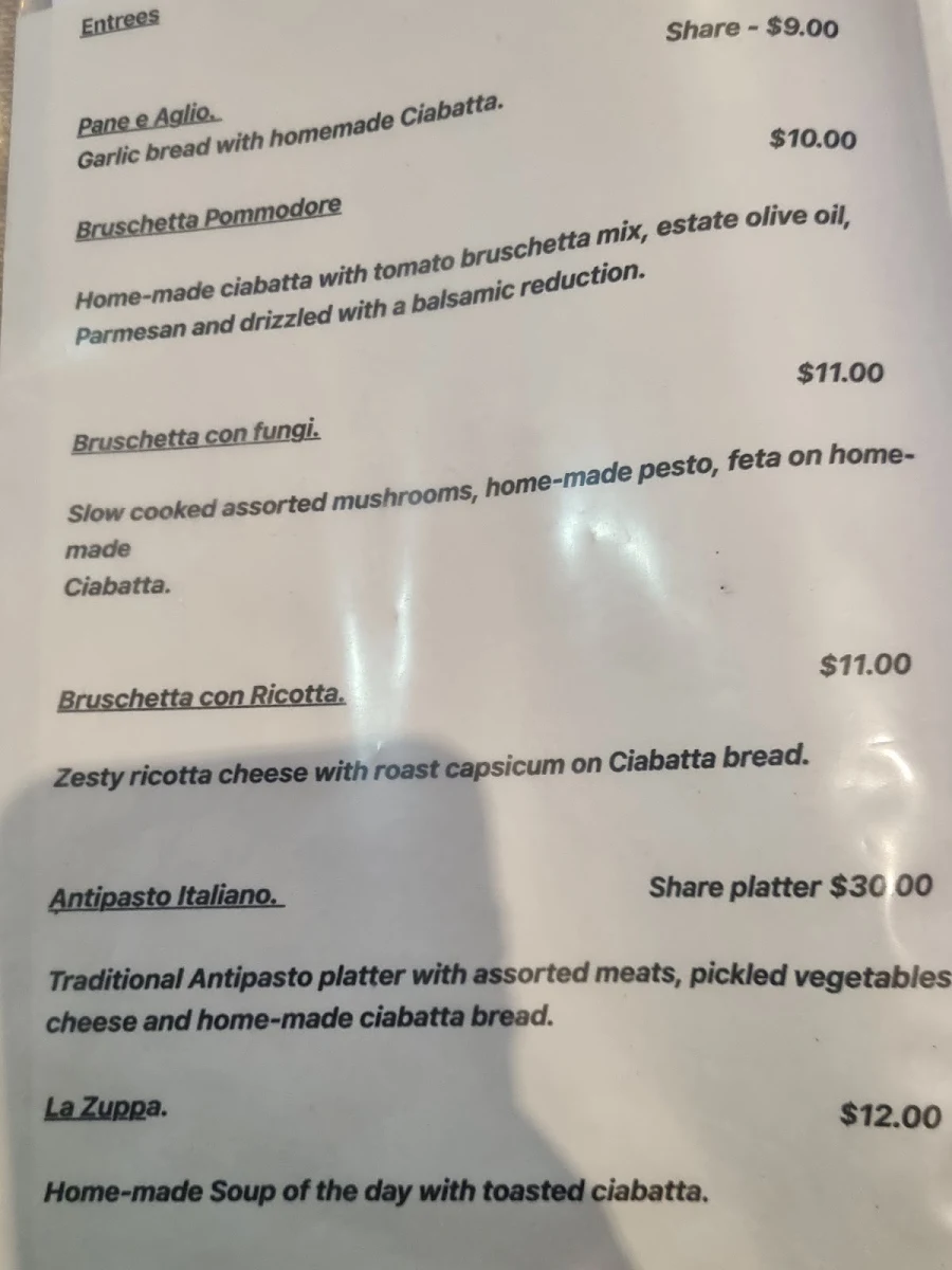 Menu, La Provincia