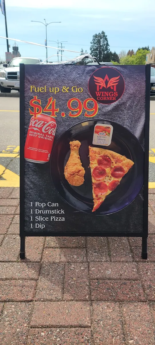 Menu, M N' A Wings Corner N' Pizza