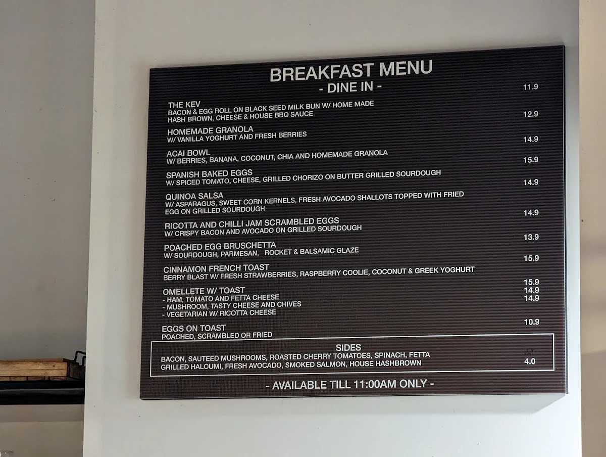 Menu, Blackseed Eatery