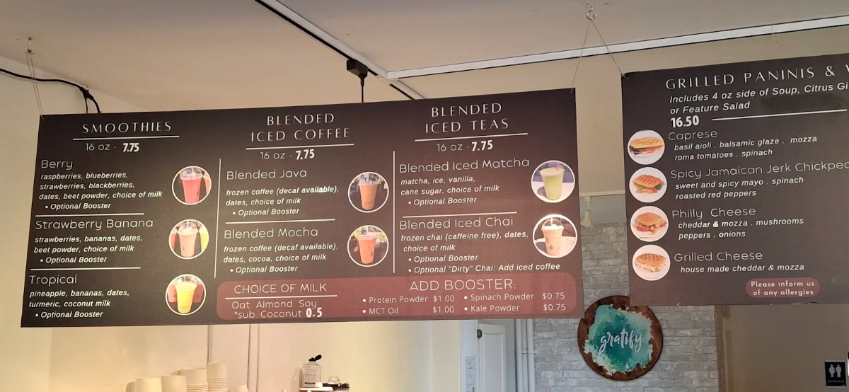 Menu, Gratify