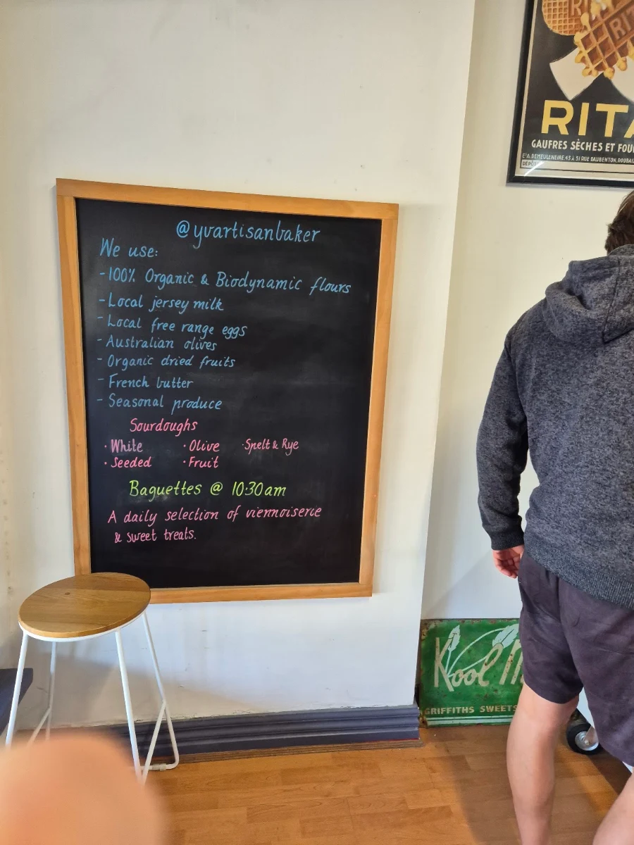 Menu, The Flying Apron
