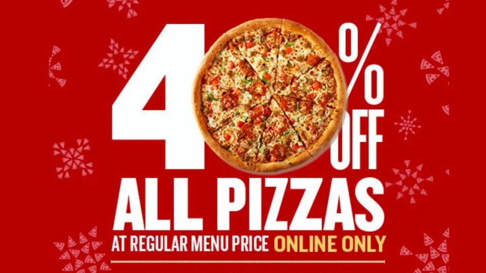 Menu, Papa Johns Pizza