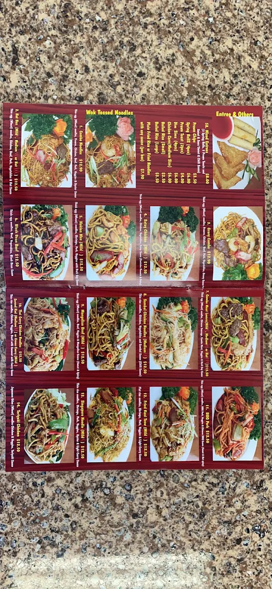Menu, Bellygood Caboolture