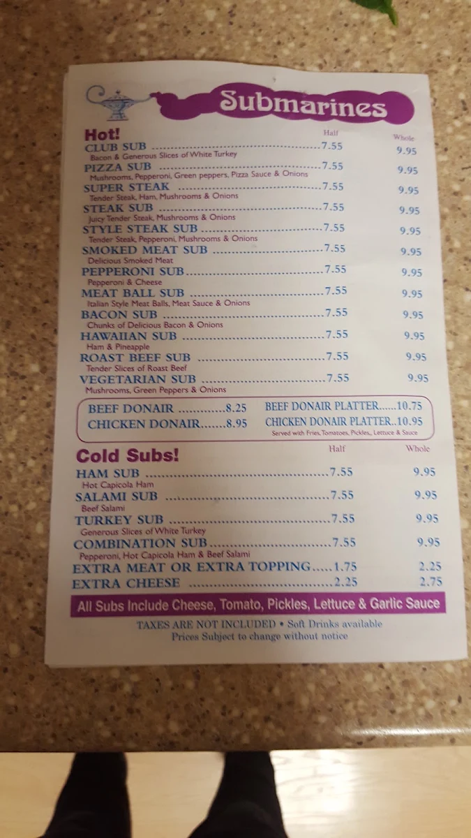 Menu photo 1