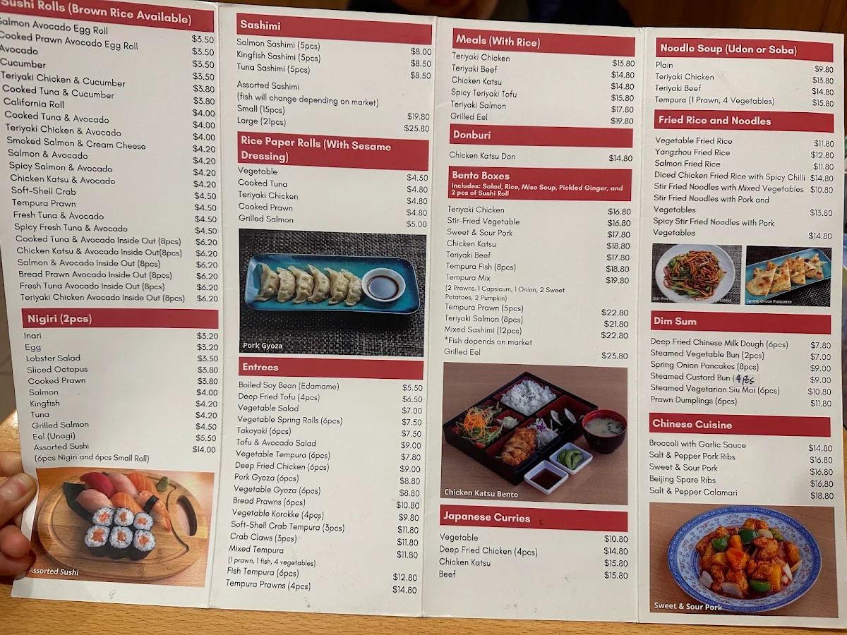Menu, Bento&Studio
