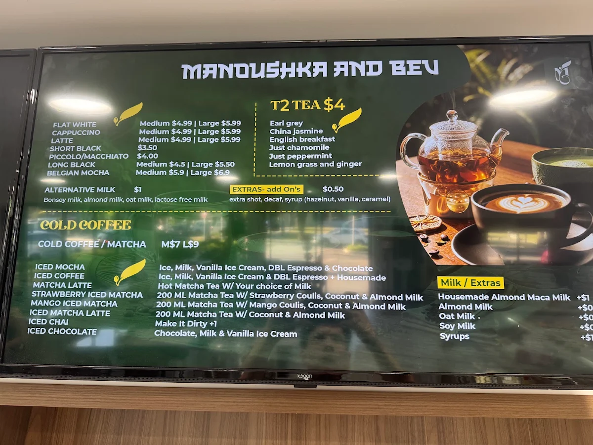 Menu, Manoushka