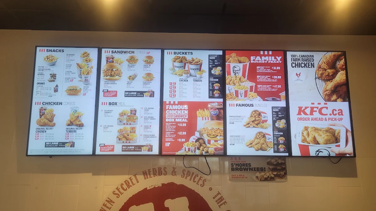 Menu, KFC