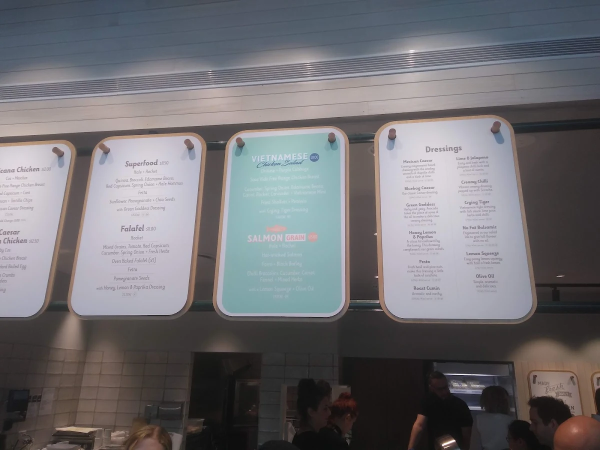 Menu, Bluebag Fresh